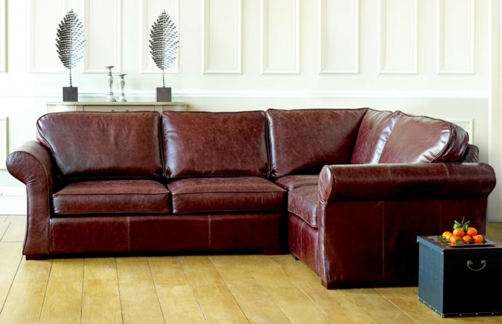 Leather And Fabric Corner Sofas, Distressed Leather Corner Sofa Uk