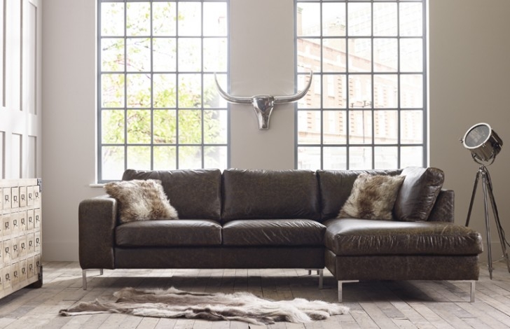 Leather And Fabric Corner Sofas, Modern Leather Suites Uk